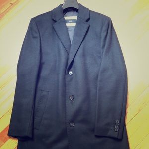 Boss men cashmere-wool coat